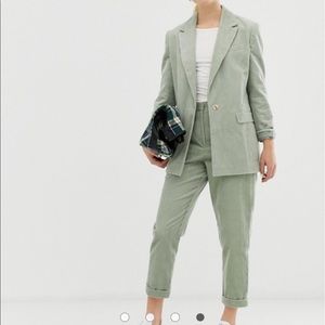 ASOS Green Corduroy Suit